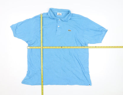 Lacoste Men's Blue Cotton Polo Shirt Size XL Classic Fit