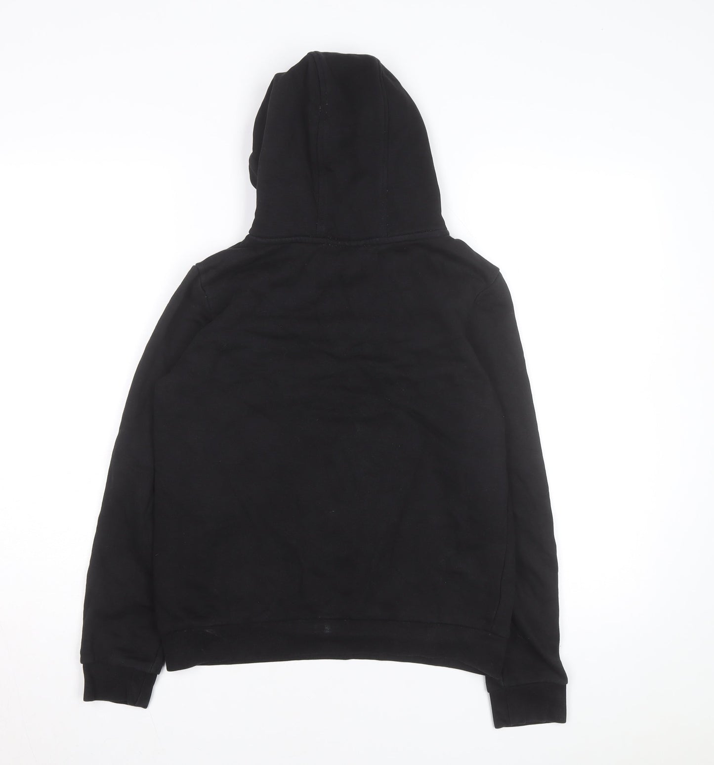 Métissier Paris Men's Black Pullover Hoodie Size L Fleece Logo Sweatshirt
