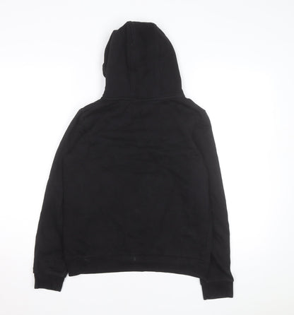 Métissier Paris Men's Black Pullover Hoodie Size L Fleece Logo Sweatshirt