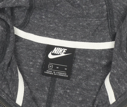 Nike Men's Grey Full Zip Hoodie Size M Regular Fit Sportswear