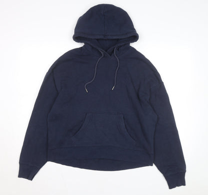 Hollister Men's Blue Pullover Hoodie M Cotton Blend Casual