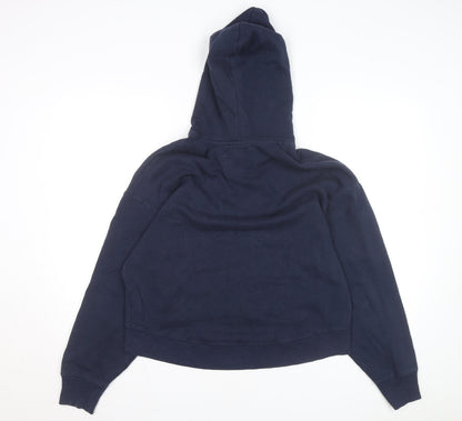 Hollister Men's Blue Pullover Hoodie M Cotton Blend Casual