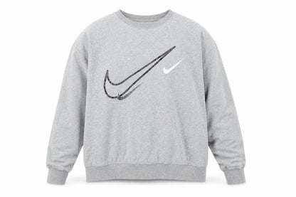 Nike Men's Grey XL Pullover Crew Neck Sweatshirt with Logo