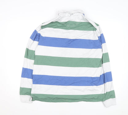 Marks and Spencer Men's Multicoloured XL Striped Rugby Shirt
