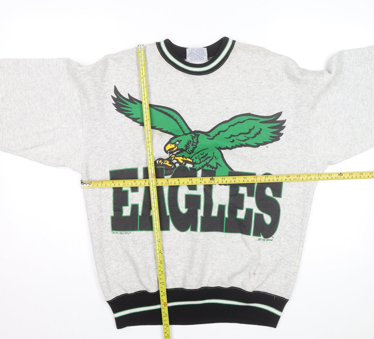 The Game Men's Grey Eagles Graphic Pullover Sweatshirt Size M