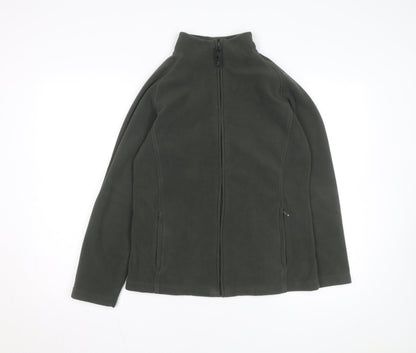 nx Women's Green Fleece Full Zip Jacket UK 14 Regular Fit