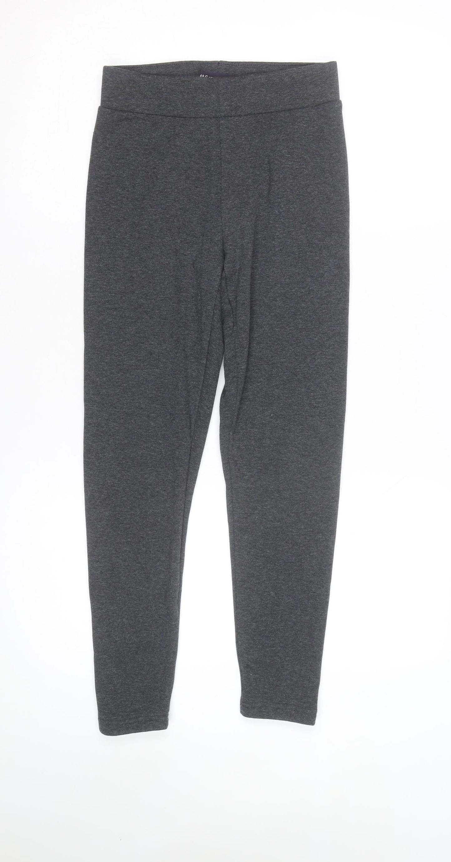 Marks and Spencer Women's Grey Jersey Leggings Size 8