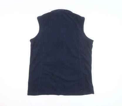 Regatta Women's Blue Fleece Sleeveless Basic Jacket Size 8