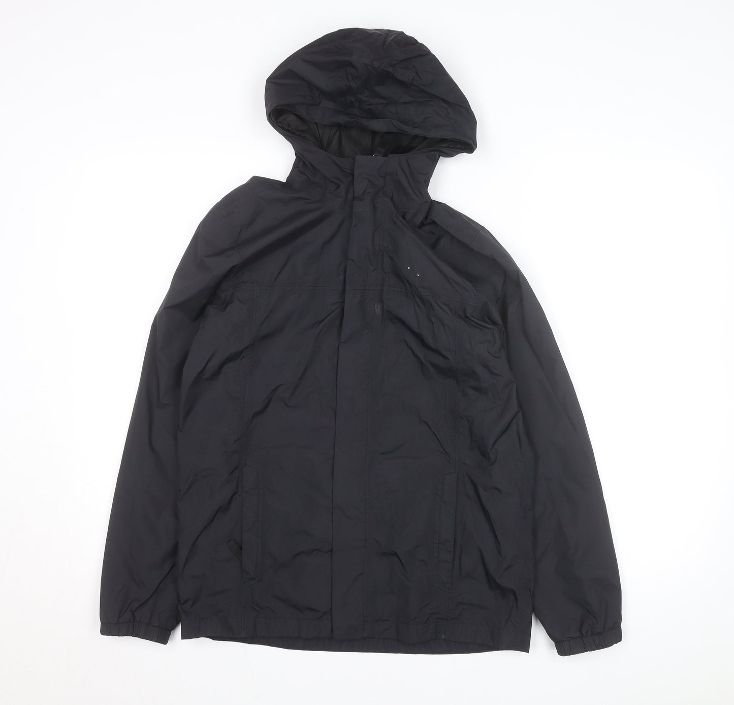 The North Face Boys Black L Hooded Waterproof Rain Coat Jacket