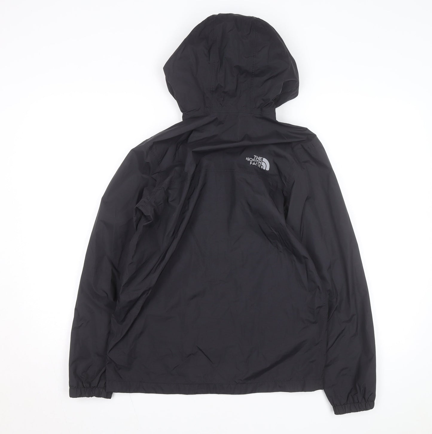 The North Face Boys Black L Hooded Waterproof Rain Coat Jacket