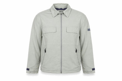 Duck and Cover Men's Grey Cotton Full Zip Casual Jacket M