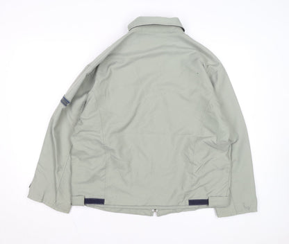 Duck and Cover Men's Grey Cotton Full Zip Casual Jacket M
