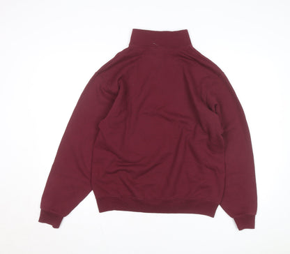 Jerzees Women’s Red Central Michigan 1/4 Zip Basic Fleece Jacket M