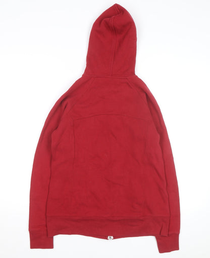 Tek Gear Men's Red Full Zip Fleece Hoodie Size M