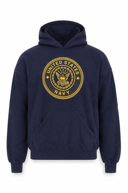 Soffe Men’s Blue United States Navy Pullover Hoodie Size M