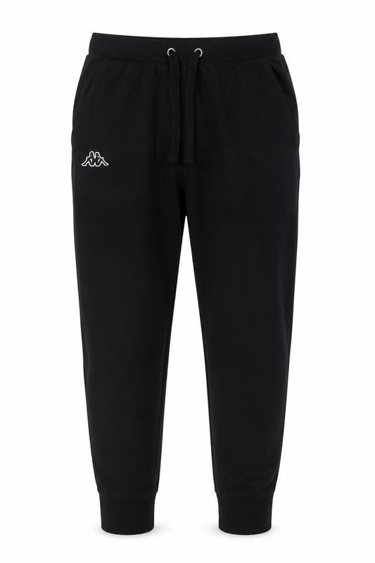 Kappa Men's Black Jogger Trousers Medium Fleece Activewear
