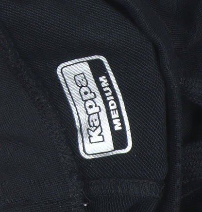 Kappa Men's Black Jogger Trousers Medium Fleece Activewear