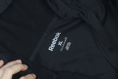 Reebok Men's Black XL Full Zip Hoodie Sportswear