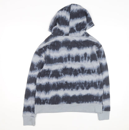 Champion Men's Blue Tie-Dye Pullover Hoodie Size S Regular Fit