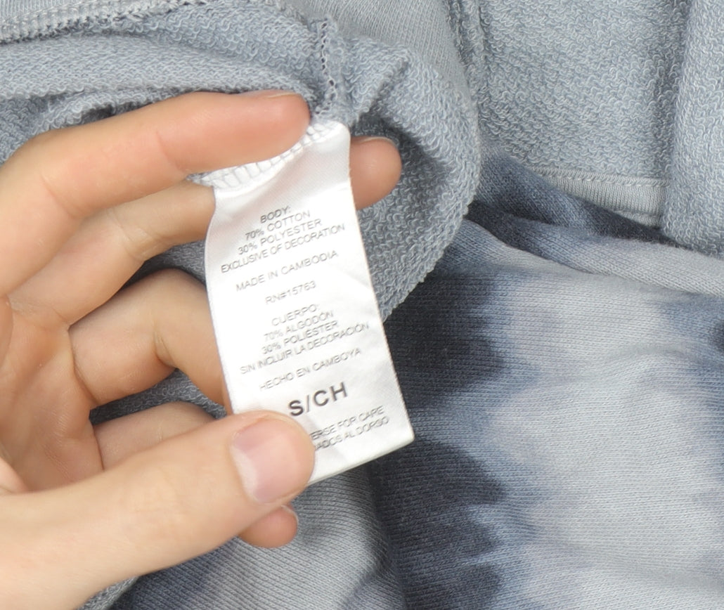 Champion Men's Blue Tie-Dye Pullover Hoodie Size S Regular Fit