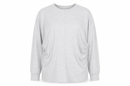 Marks & Spencer Women's Grey Crew Neck Cotton Pullover Jumper XL