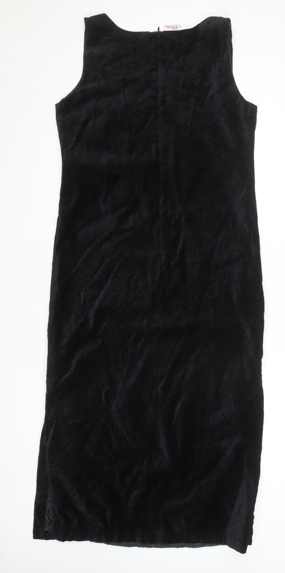 Disney Store Women’s Black Velvet Sheath Dress M Mickey Minnie