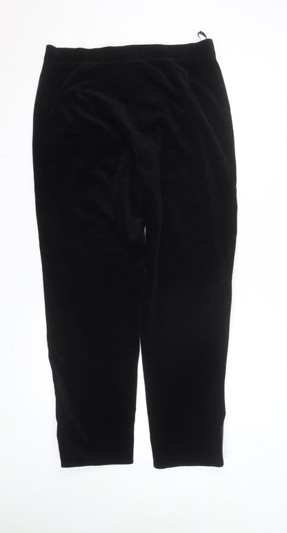 Emanuel Ungaro Liberté Women’s Black Velvet Petite Formal Trousers Size 14