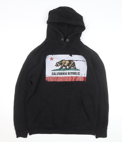 Lane Seven Men's Black California Republic Pullover Hoodie M