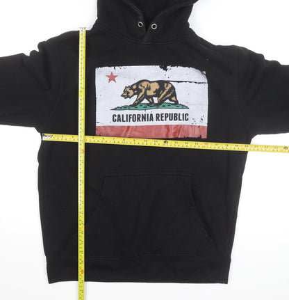 Lane Seven Men's Black California Republic Pullover Hoodie M