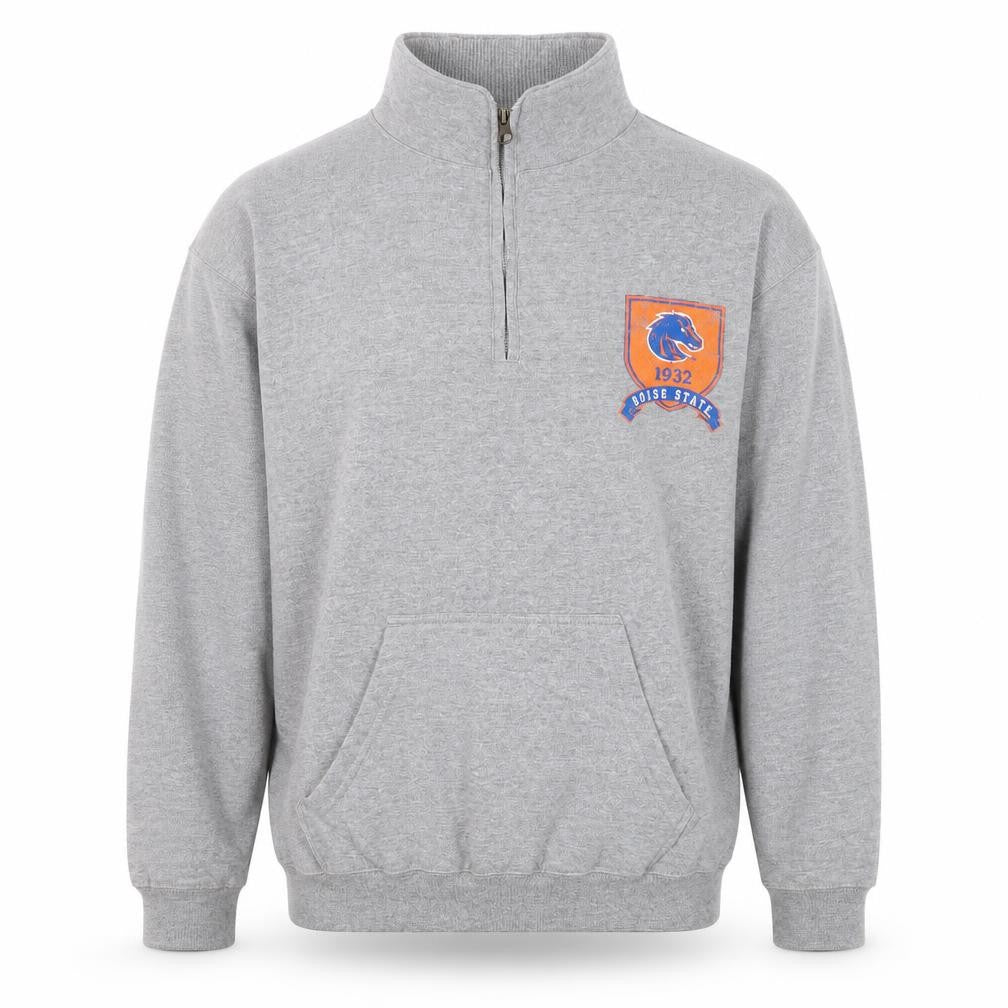 NCAA Men’s Grey 1/4 Zip Track Jacket Size M Cotton Blend