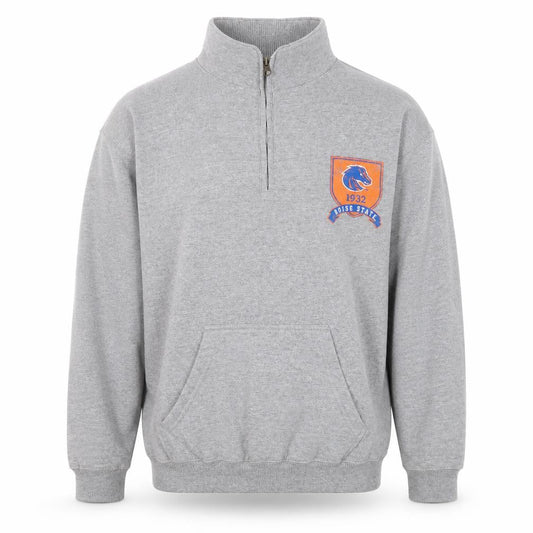 NCAA Men’s Grey 1/4 Zip Track Jacket Size M Cotton Blend