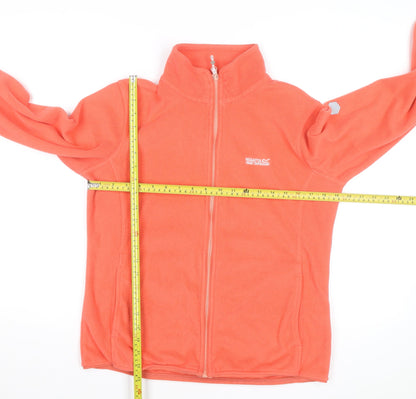 Regatta Women's Orange Fleece Full Zip Outdoor Jacket UK 14