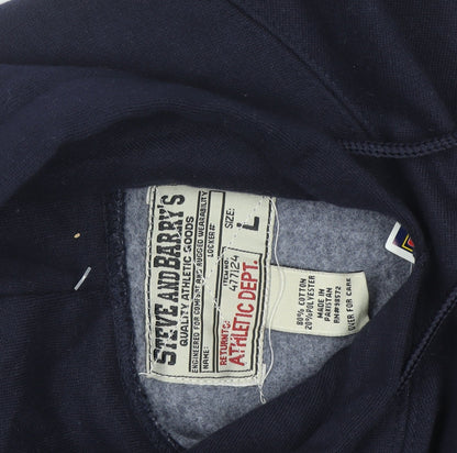 Steve and Barry's Men's Blue Illinois Pullover Hoodie L
