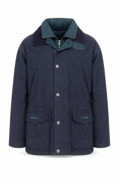 100% Jackets Men's Blue 44 Regular Field Jacket Outdoor Casual Coat