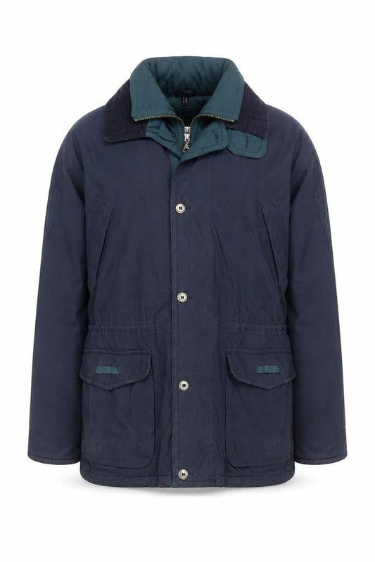 100% Jackets Men's Blue 44 Regular Field Jacket Outdoor Casual Coat