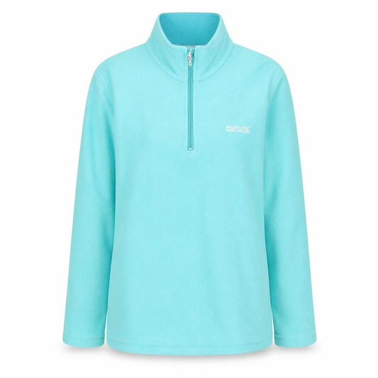 Regatta Women Blue Fleece Half Zip Lightweight Active Jacket Size 10