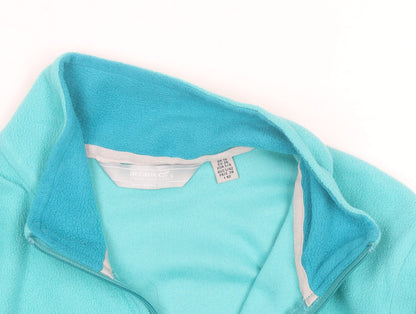Regatta Women Blue Fleece Half Zip Lightweight Active Jacket Size 10