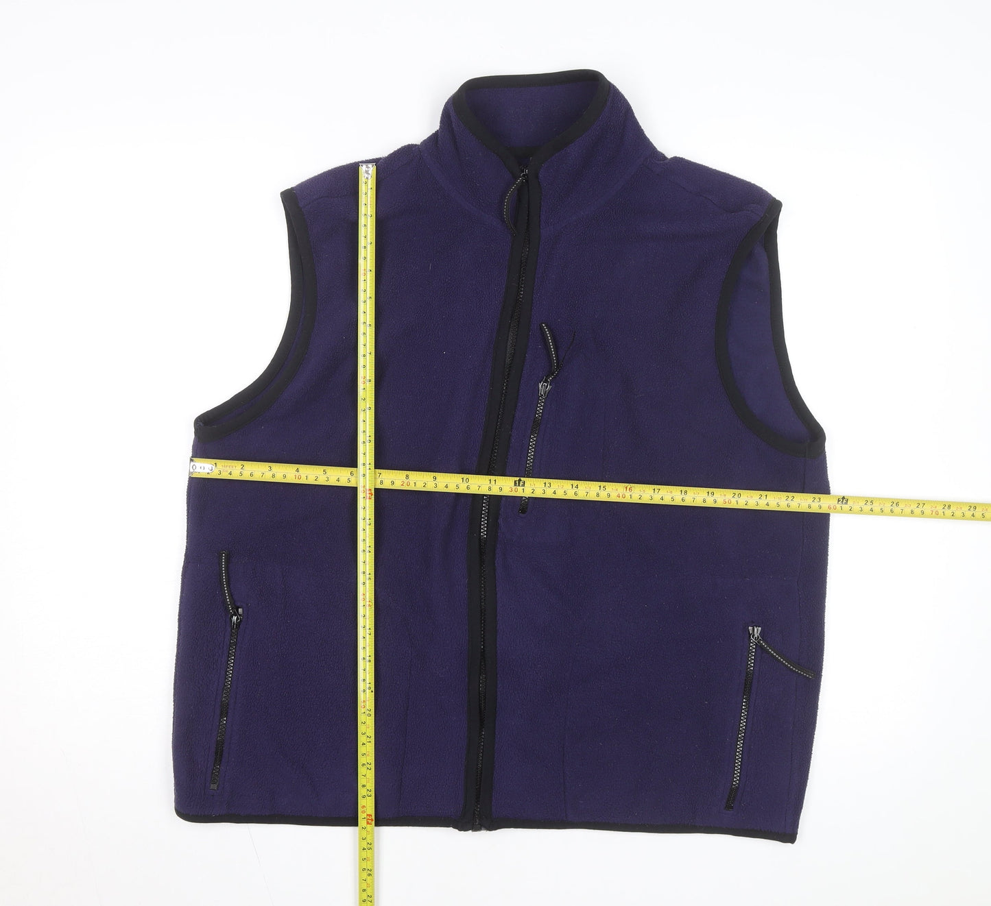 ProSpirit Men's Purple Fleece Bodywarmer Waistcoat Size L