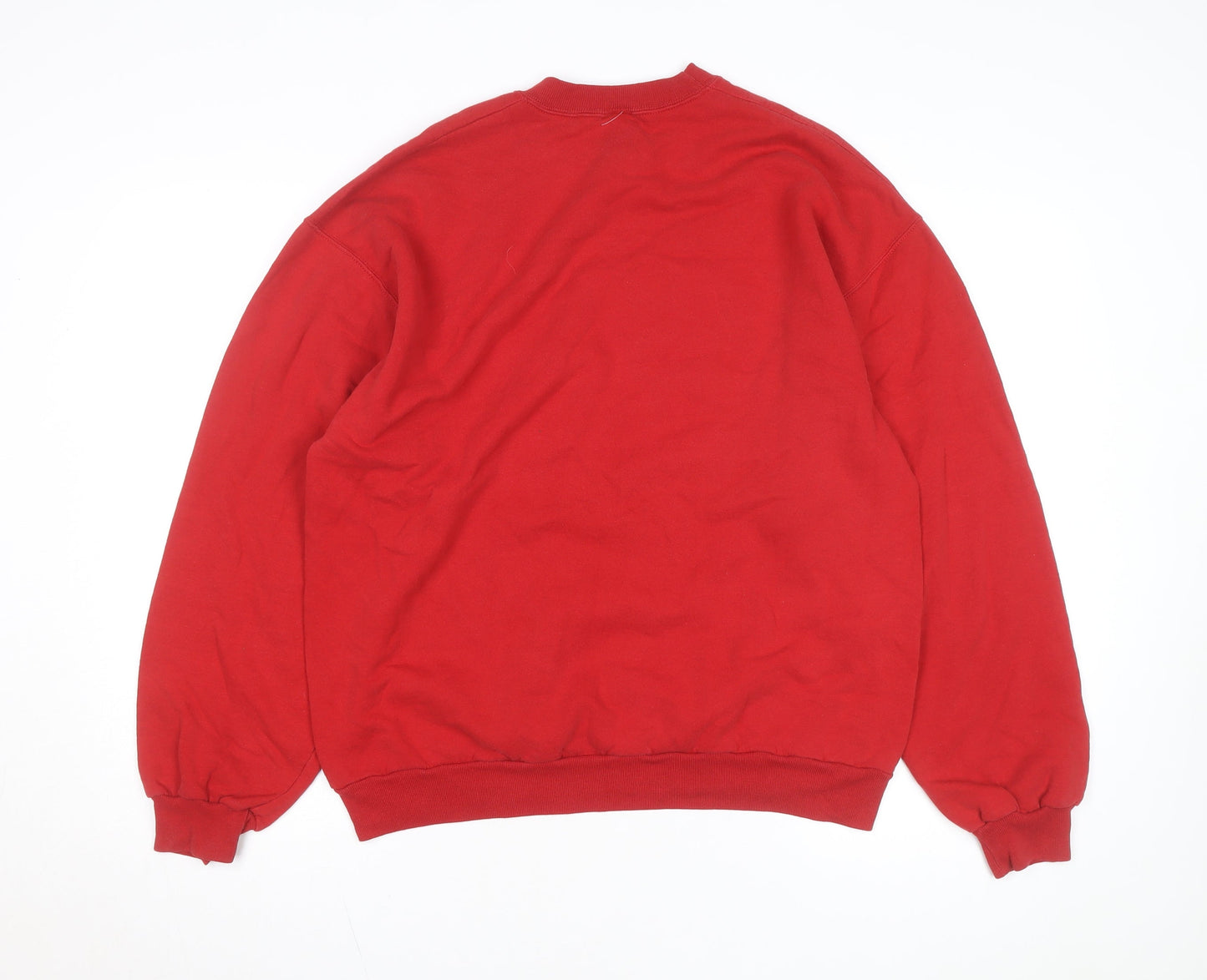 Jerzees Men's Red 'Troutville Pride' Graphic Sweatshirt L