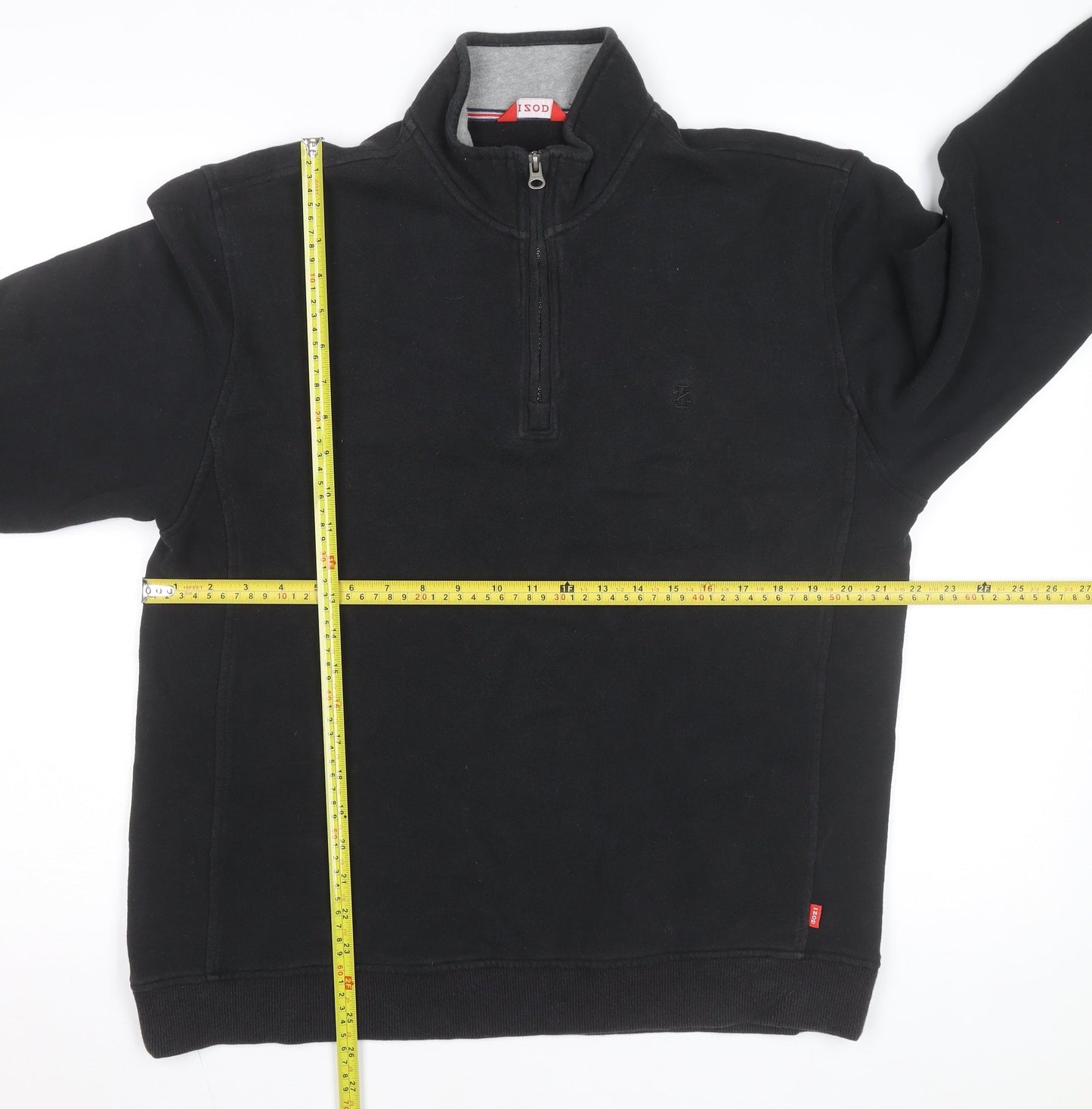 Izod Men's Black Medium 1/2 Zip Fleece Activewear Jacket