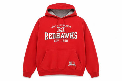 Pro Edge Men's Red XL Pullover Hoodie Miami University Redhawks