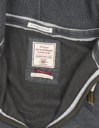Fat Face Mens Grey Small Full Zip Hoodie Jacket