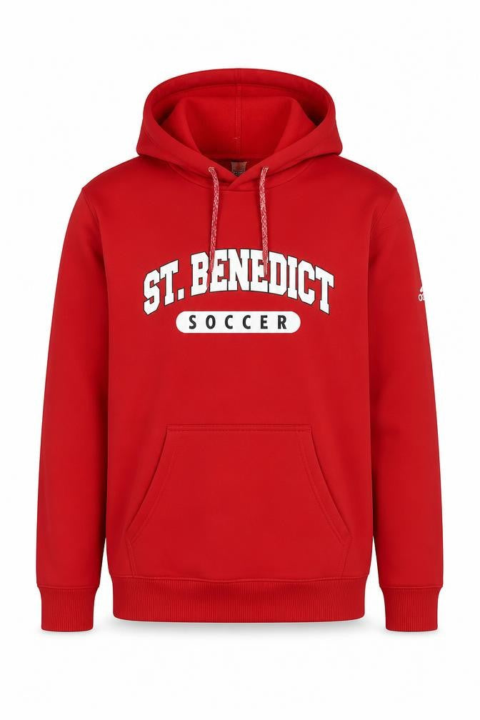 Adidas Mens Red XL Pullover Hoodie St Benedict Soccer ClimaWarm
