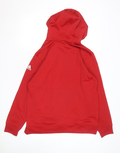 Adidas Mens Red XL Pullover Hoodie St Benedict Soccer ClimaWarm