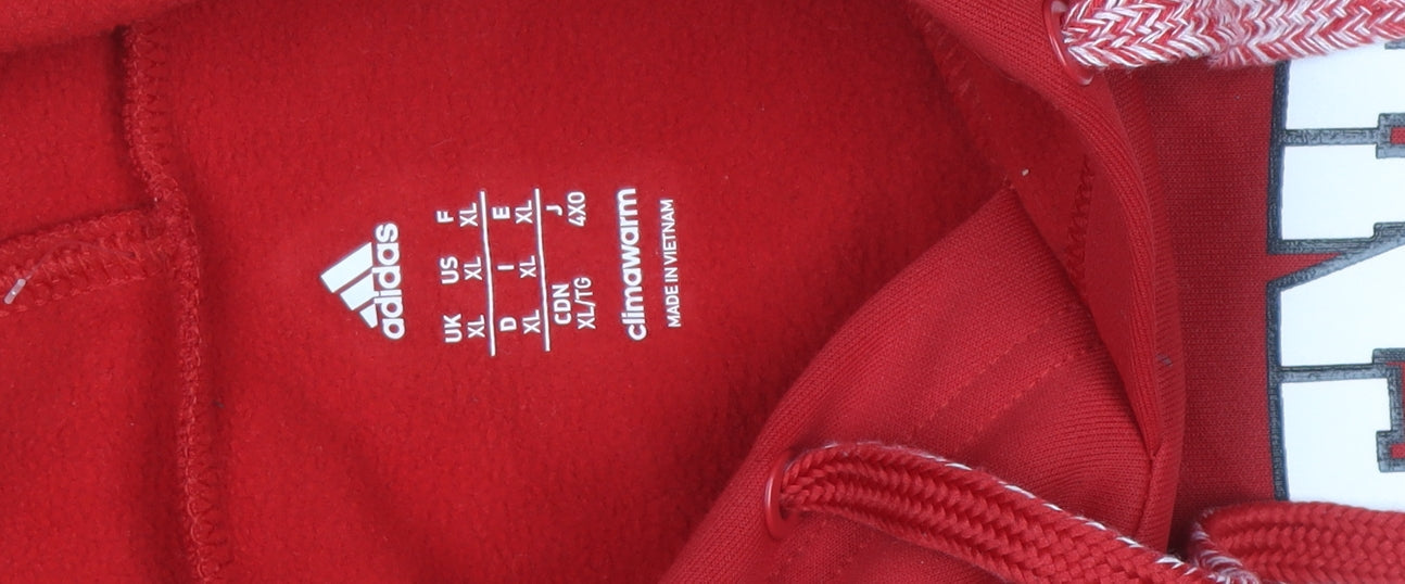 Adidas Mens Red XL Pullover Hoodie St Benedict Soccer ClimaWarm