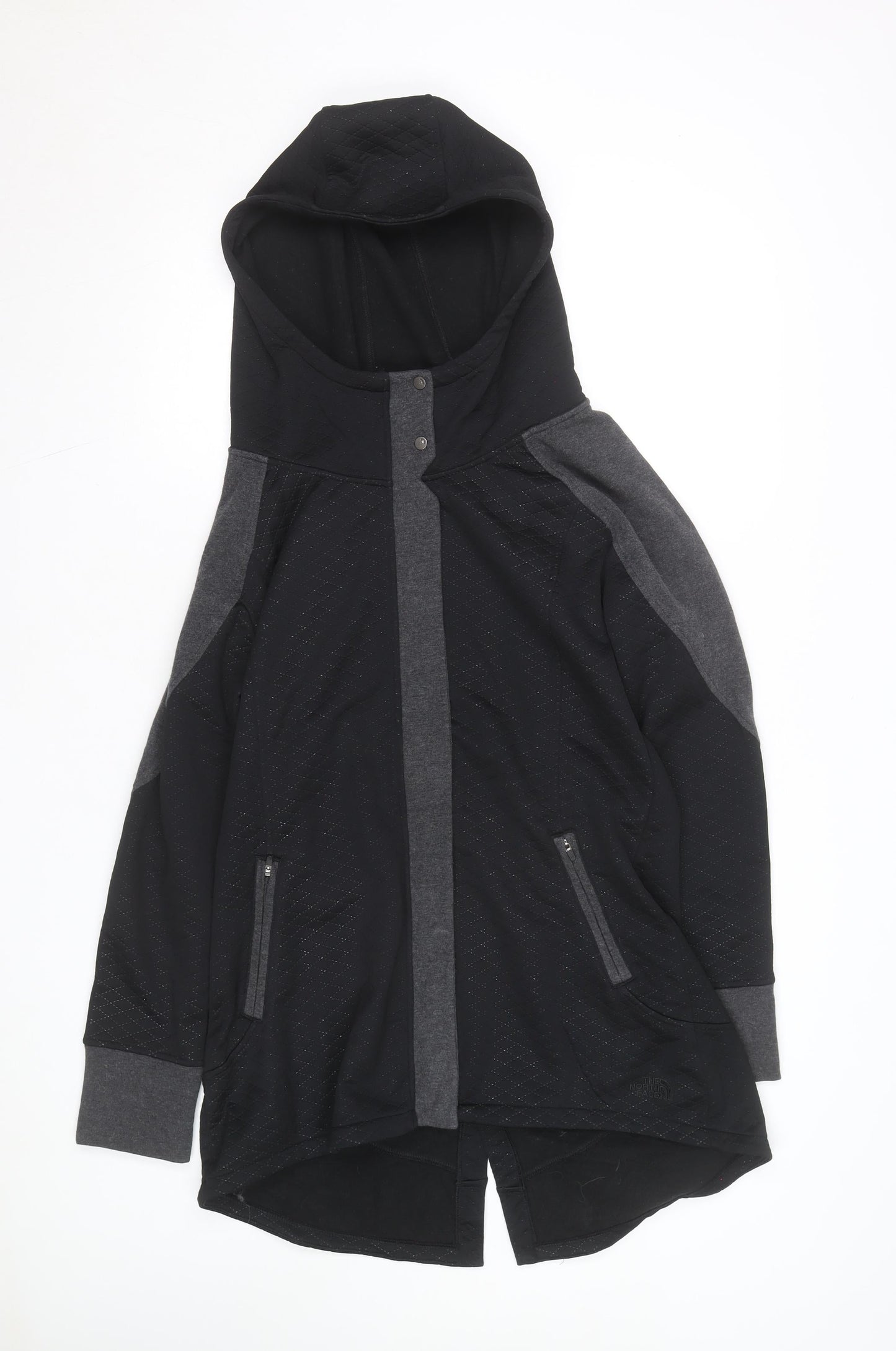 The North Face Women's Black Hooded Fleece Jacket Size L