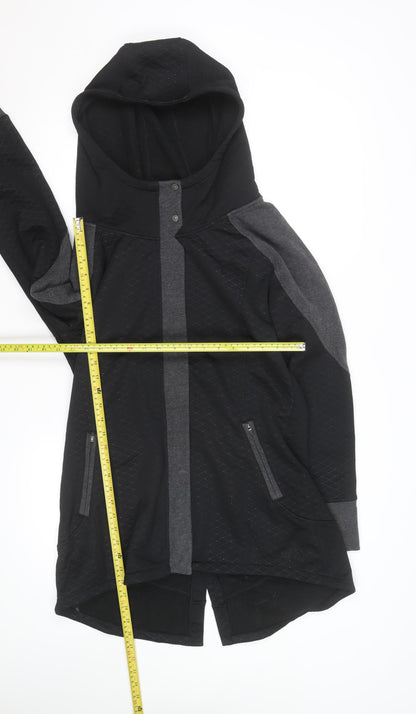 The North Face Women's Black Hooded Fleece Jacket Size L