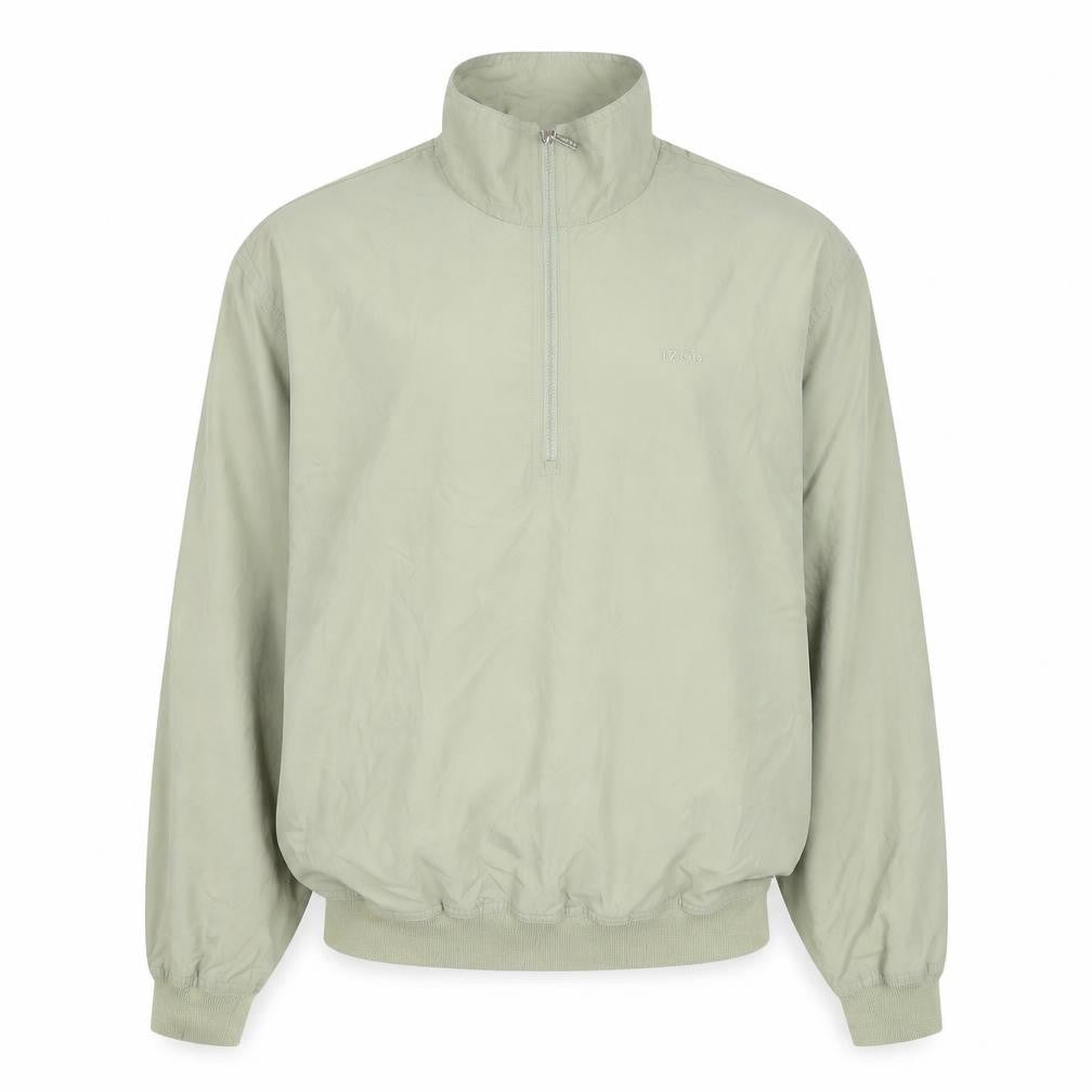 IZOD Men's Green 1/4 Zip Lightweight Polyester Jacket Size M
