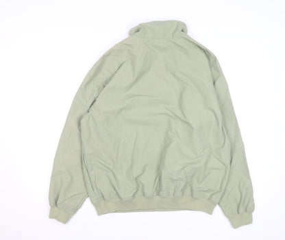 IZOD Men's Green 1/4 Zip Lightweight Polyester Jacket Size M