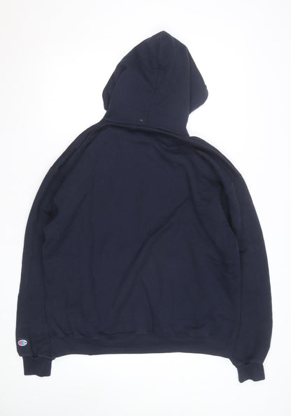 Champion Men's Blue XL Pullover Hoodie Western Volleyball Graphic